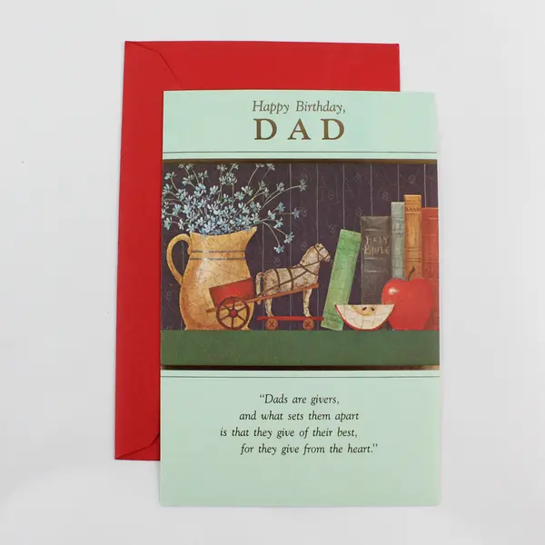 Vintage DaySpring Happy Birthday Dad Greeting Card UNUSED