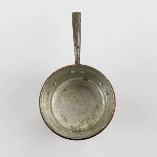 Swedish Miniature Copper Hearth Pan 3 Leg Spider Long Handle Scandinavian