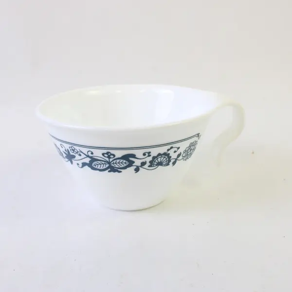 8 Pc Corelle Old Town Blue Flat Cup and Saucer Set