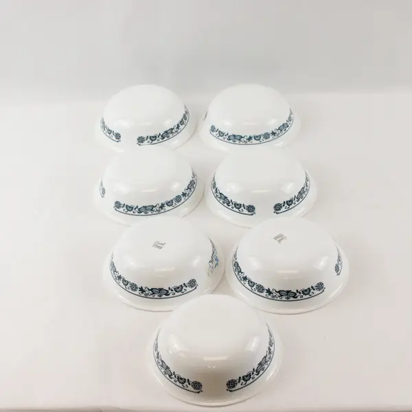 Lot of 7 Corelle Old Town Blue Coupe Cereal Bowls 6-1/4" FLAWED