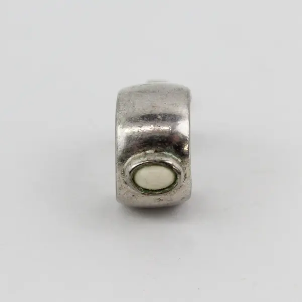 Vintage Monet Silver Tone Hoop Huggie Clip Earrings Fashion Jewelry Costume