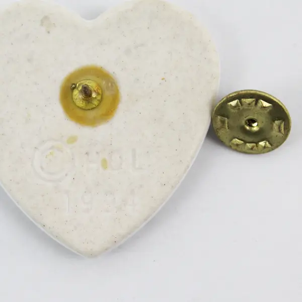 1994 Christmas Pin Jesus is the Heart of the SeaSon Ceramic  House of Lloyd