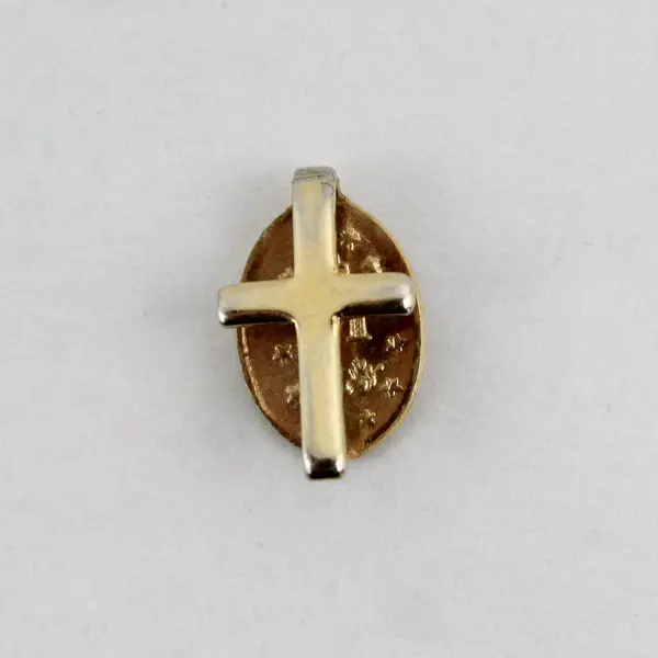 Miraculous Mother Mary Madonna Visor Clip Antique