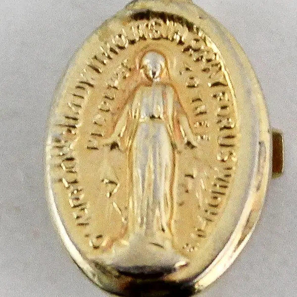 Miraculous Mother Mary Madonna Visor Clip Antique