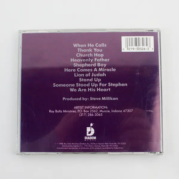 Thank You by Ray Boltz 1988 Christian Music CD Good