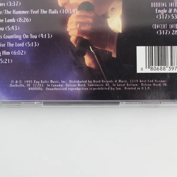 The Concert of a Lifetime by Ray Boltz Christian Music CD 1995