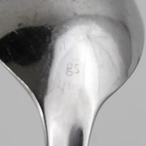 Lot of 6 Gourmet Settings Unknown Pattern 18/C SS Oval Soup Spoons 8.25" Good