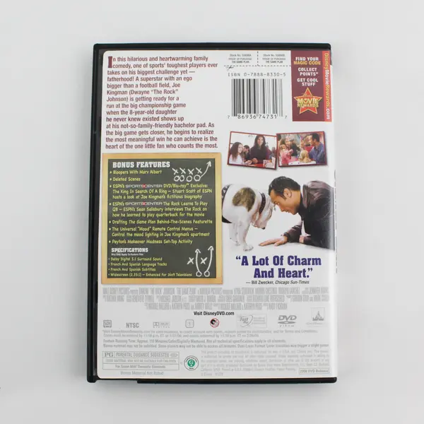 The Game Plan DVD 2008 Widescreen Release Walt Disney #55686