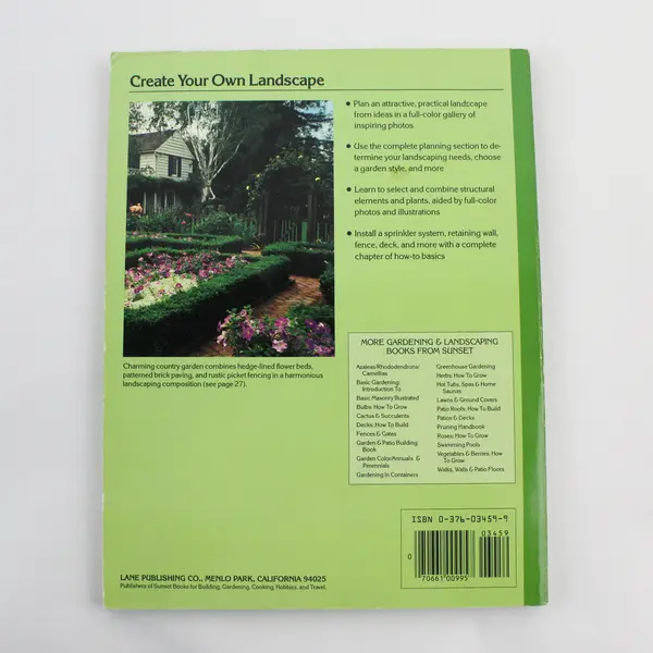 Vintage Sunset Landscaping Illustrated Complete Guide 1984 Paperback Good