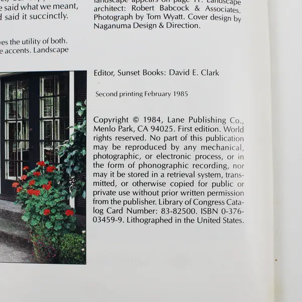 Vintage Sunset Landscaping Illustrated Complete Guide 1984 Paperback Good