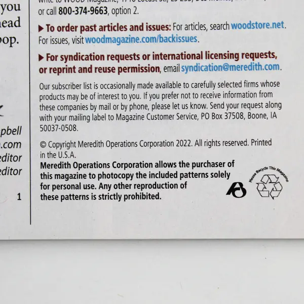 Better Homes & Gardens Wood Magazine Woodworking Resource July 2022 Good