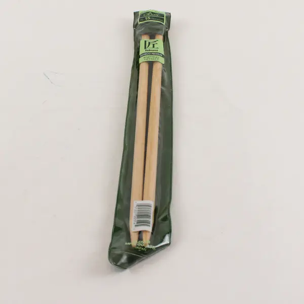 Clover Takumi Bamboo  Premium Knitting Needles, Set of 2 14" #15, New  