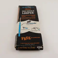 VTG 1970 Grant One-Needle Looper, Teal Blue Color in Original Box