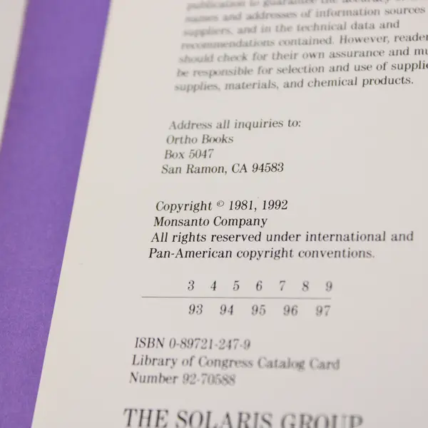 VTG Ortho Books All About Perennials A Cort Sinnes Larry Hodgson 1992 Paperback 