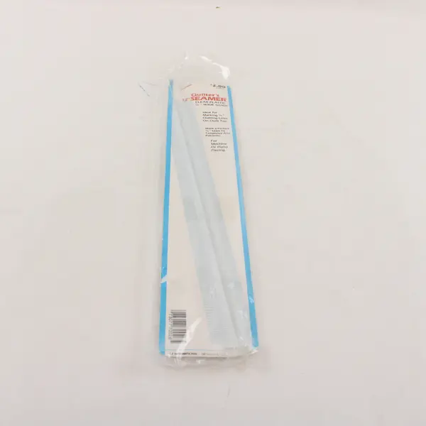 Quilter's 12" Seamer Clear Plastic 1/4" Wide Guide, Unused in Package