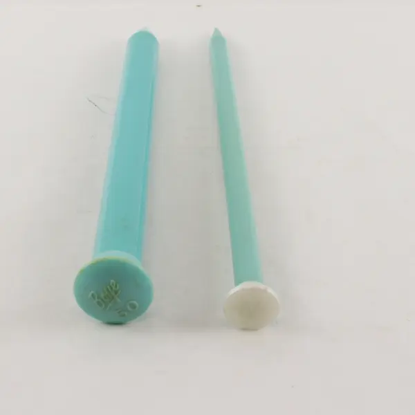 Lot of 2 Vintage Teal Plastic Knitting Needles 1 Boye Size 50