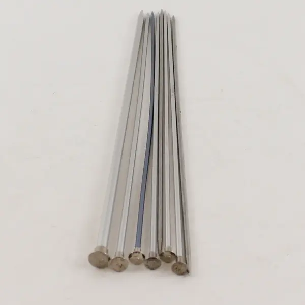 Boye Lot of 8 Aluminum Single Point Knitting Needles 14in Assorted Sizes