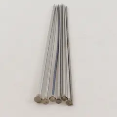 Boye Lot of 8 Aluminum Single Point Knitting Needles 14in Assorted Sizes