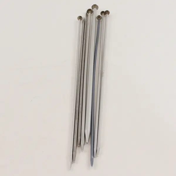 Boye Lot of 8 Aluminum Single Point Knitting Needles 14in Assorted Sizes