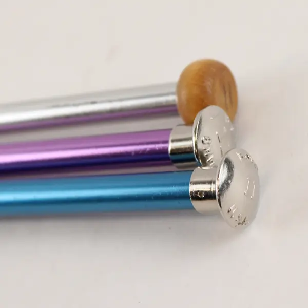 Lot of 3 Boye Aluminum Knitting Needles 14" Long, Size 11 Asstd. Colors 