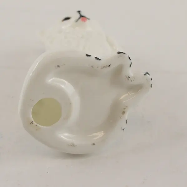 Vintage Genuine Bone China White Persian Cat Figurine