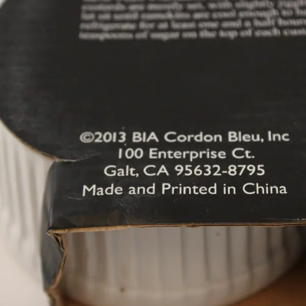 BIA Cordon Bleu 8 oz Porcelain Ramekins Set of 4 Microwave Dishwasher Safe
