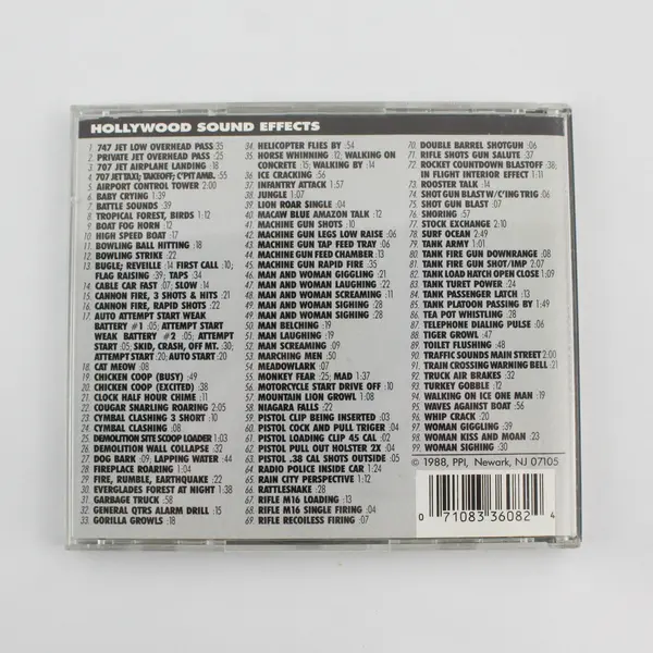 Hollywood Sound Effects Over 100! 1988 CD8088 Compose Non-Music