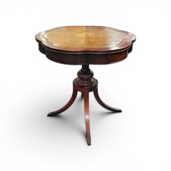 Antique Mahogany Regency Table Clover Top Leather Insert - Freight/Local Pickup