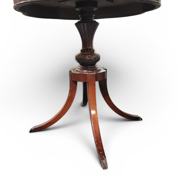 Antique Mahogany Regency Table Clover Top Leather Insert - Freight/Local Pickup