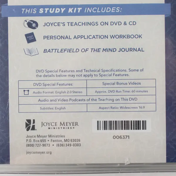 Joyce Meyer Battlefield of the Mind DVD, CD & Workbook Journal Set, Sealed 