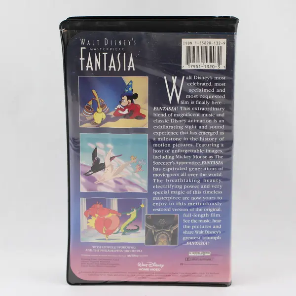 FANTASIA Masterpiece Walt Disney VHS Tape, #1132