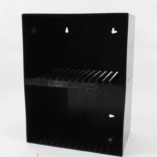 Case Logic Black Plastic Stackable CD Storage Holder Holds 26 CD Cases
