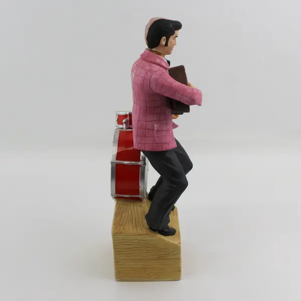 McCormick Elvis Presley Yours Elvis '55 Porcelain Empty Decanter Music Box