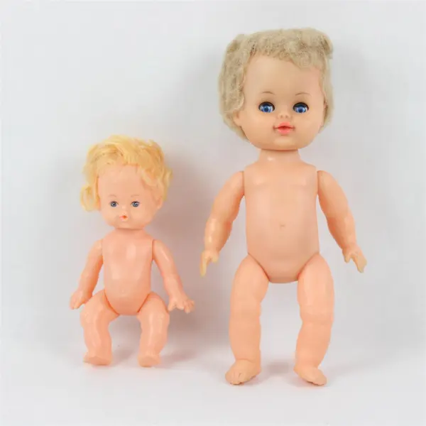 Lot of 2 Vintage Baby Dolls Rooted Hair Sleep Eyes One Collette 1054BD
