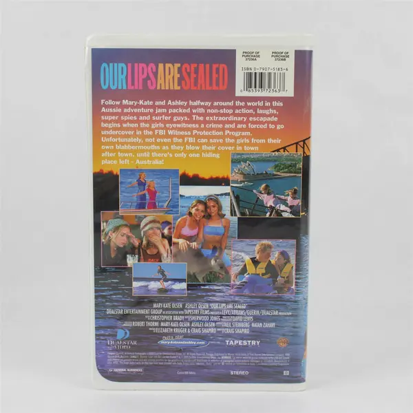 Our Lips Are Sealed VHS Tape 2000, The Olsen Twins, #37236  