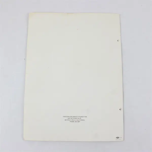 Freedom Documents Foundation Booklet 14in Documents of Freedom