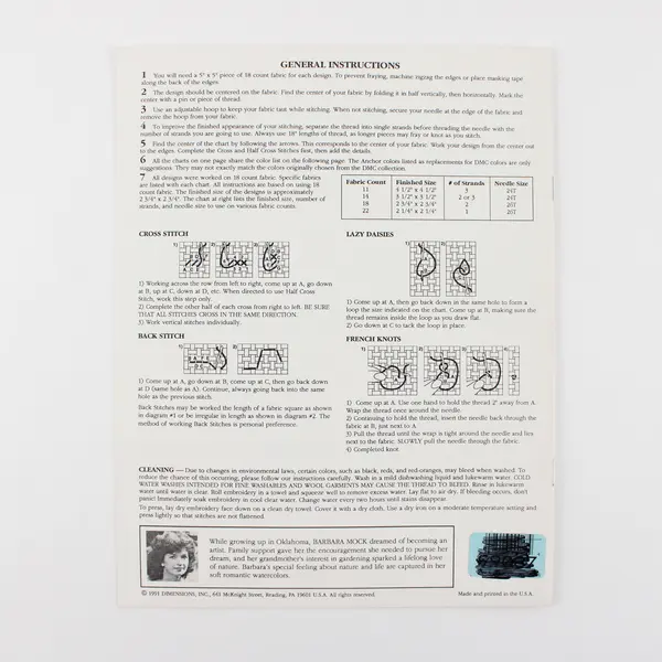 Dimensions Little Charmers Cross-Stitch Patterns by Barbara Mock 1991