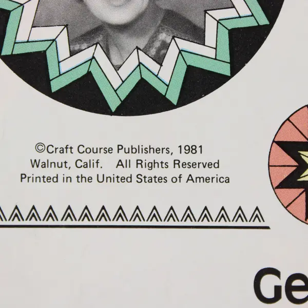 Craft Course SP-31 Quilting With Folded Star Pattern Leaflet