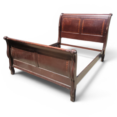 Grand Designs Queen Wood Sleigh Bed Frame Headboard and Footboard - Local Pickup