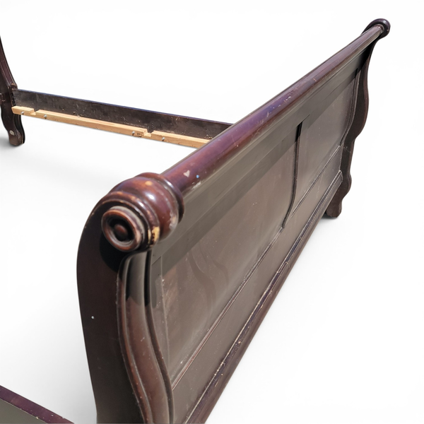 Grand Designs Queen Wood Sleigh Bed Frame Headboard and Footboard - Local Pickup