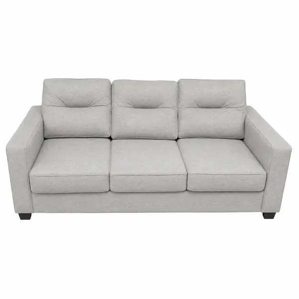 Set of 2 Couches Gray Loveseat and 3-Seater Sofa - Local Pickup Only