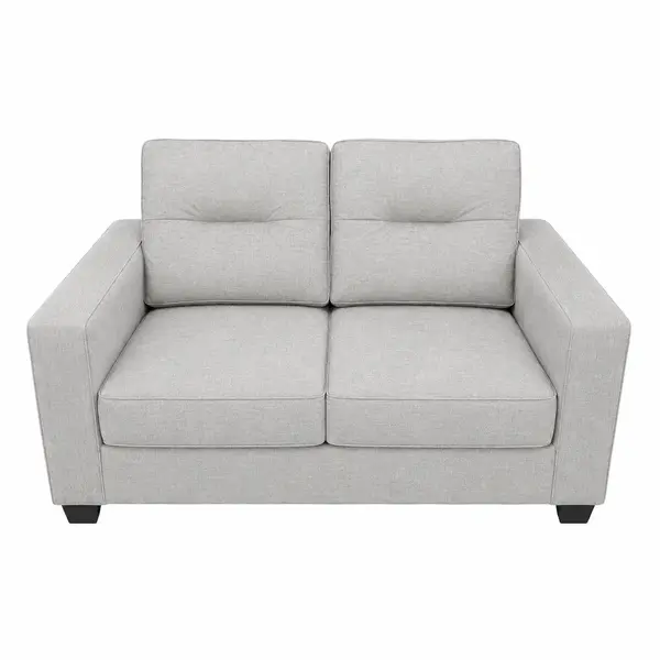 Set of 2 Couches Gray Loveseat and 3-Seater Sofa - Local Pickup Only