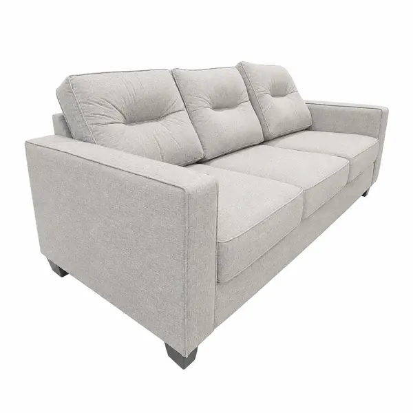Set of 2 Couches Gray Loveseat and 3-Seater Sofa - Local Pickup Only