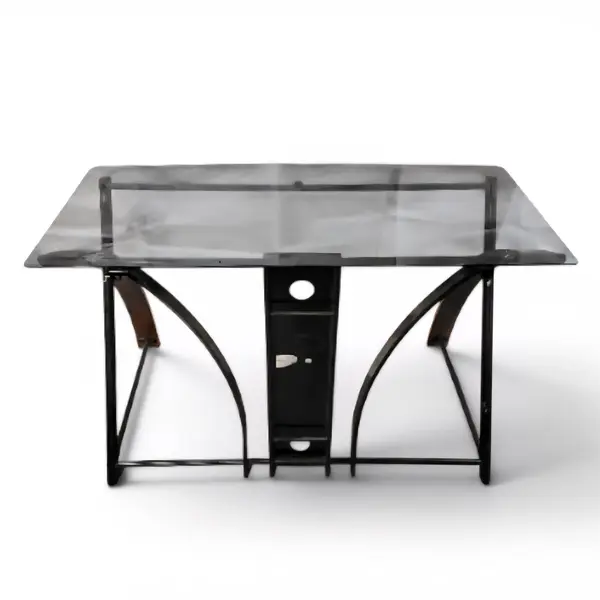 Bell'O Computer Desk With Curved Wood No Keyboard Drawer - Local Pickup Only
