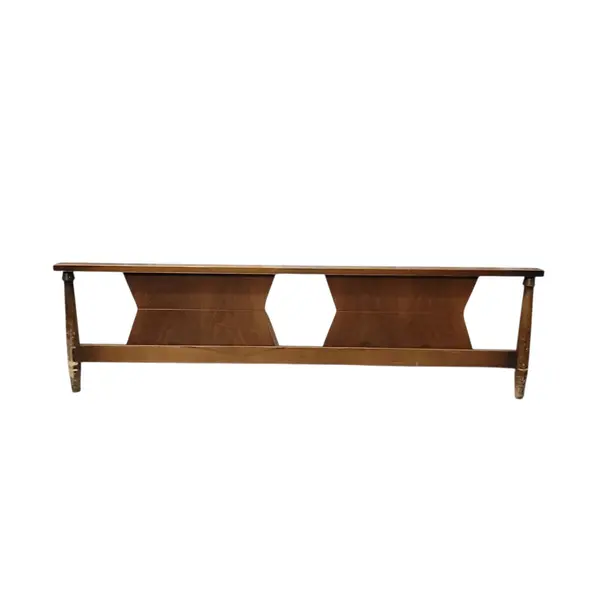 MCM Full Wood Bed Frame Headboard Footboard Set No Rails - Freight/Local Pickup