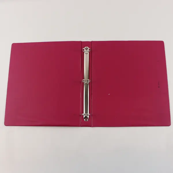 Lot of 3 Used 3-Ring Binders Pink Green Brown 1.5in 2in Edward Jones