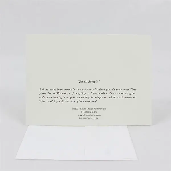 Set of 5 Diane Phalen Watercolors Sisters Sampler Blank Notecards Unused