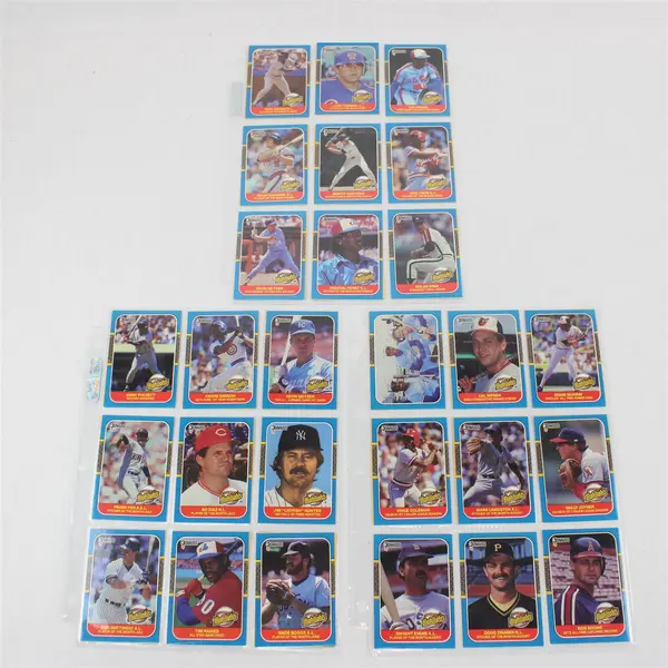 Lot of 52 Donruss Highlights Baseball Trading 1987 Season