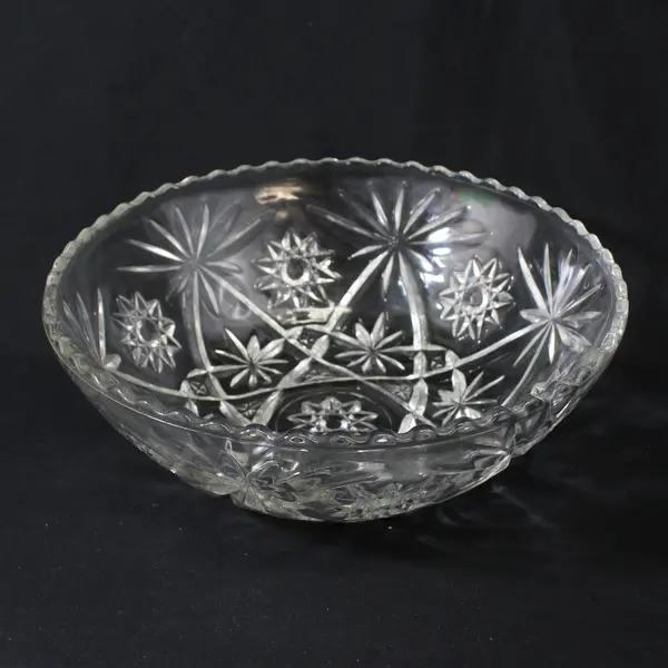 Vintage Anchor Hocking Early American Prescut 3-Piece Chip Dip Set 700/733
