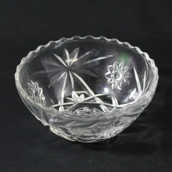 Vintage Anchor Hocking Early American Prescut 3-Piece Chip Dip Set 700/733